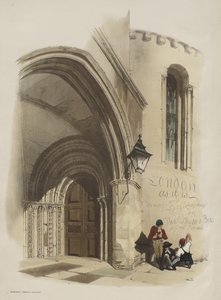 London wie es ist: Tür, Temple Church