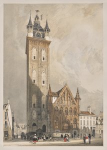 Malerische Architektur in Paris, Gent, Antwerpen, Rouen: Belfried, Gent, Belgien