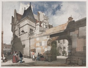 Malerische Architektur in Paris, Gent, Antwerpen, Rouen: Hôtel de Cluny, Paris