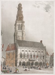 Malerische Architektur in Paris, Gent, Antwerpen, Rouen: L