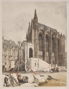 Malerische Architektur in Paris, Gent, Antwerpen, Rouen: La. Ste Chapelle, Paris von Thomas Shotter Boys