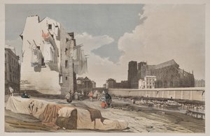 Malerische Architektur in Paris, Gent, Antwerpen, Rouen: Nôtre Dame, Paris, vom Quai St. Bernard