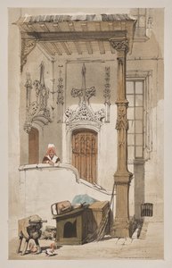 Malerische Architektur in Paris, Gent, Antwerpen, Rouen: Rue des Marmousets, Paris von Thomas Shotter Boys