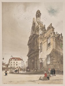 Malerische Architektur in Paris, Gent, Antwerpen, Rouen: St. Etienne du Mont, Paris