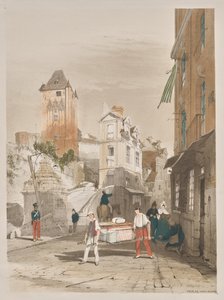 Malerische Architektur in Paris, Gent, Antwerpen, Rouen: Tour de Remy, Dieppe, Frankreich