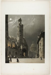 St Etienne du Mont und das Pantheon, Paris, Tafel 20 aus Malerische Architektur in Paris, Gent, Antwerpen, Rouen, usw.