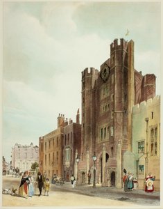 St. James Palace, Platte zehn aus Originalansichten von London wie es ist von Thomas Shotter Boys