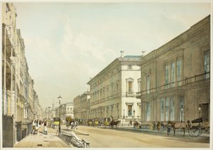 Die Clubhäuser und Pall Mall, Platte dreizehn aus Originalansichten von London wie es ist