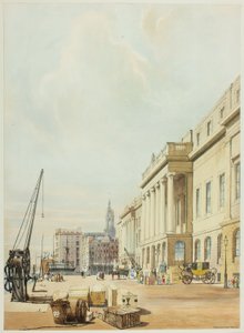 Das Zollhaus, dritte Platte aus Originalansichten von London wie es ist