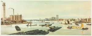 Westminster, von der Waterloo Bridge, Platte neunzehn aus Original Views of London as It Is von Thomas Shotter Boys