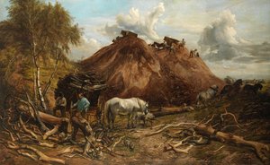 Das Holz für den Eisenweg roden von Thomas Sidney Cooper