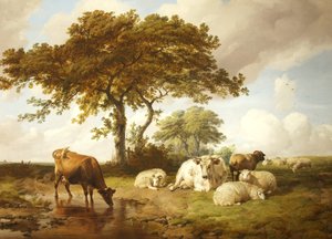 Ruhe in den Wiesen von Thomas Sidney Cooper