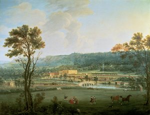 Ein Blick auf Chatsworth von Südwesten