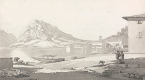 Stadt und See von Lugano