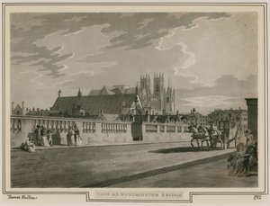 Ansicht der Westminster Bridge von Thomas Snr. Malton