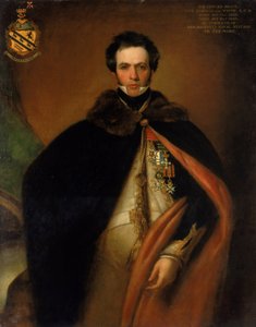 Porträt von Kapitän Sir Edward Brace (ca. 1769-1843), der sich in der britischen Marine an den Mittelmeerfronten während der Französischen (1792-1802) und Napoleonischen (1803-1815) Revolutionskriege auszeichnete
