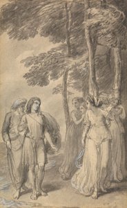 Eine von sechs Illustrationen zu Fénelons "Die Abenteuer des Telemach, Sohn des Odysseus" von Thomas Stothard
