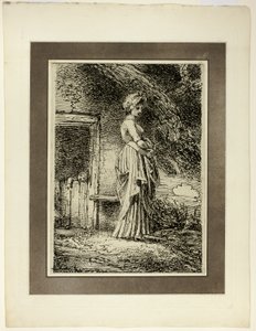 Der verlorene Apfel, aus der ersten Ausgabe von Specimens of Polyautography von Thomas Stothard