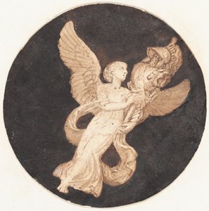 Vignette für eine Titelseite: "Geflügelter Sieg" von Thomas Stothard