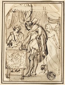 Junger Mann am Schreibtisch von Thomas Stothard