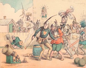Die Einführung der Artillerie, um 1884