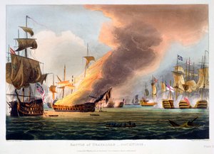 Die Schlacht von Trafalgar, 21. Oktober 1805, 1816 von Thomas Sutherland