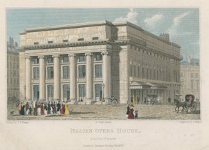 Italienisches Opernhaus, Südfront, London von Thomas Talbot Bury