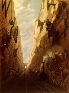 Olive Mount Cutting an der Liverpool und Manchester Railway von Thomas Talbot Bury