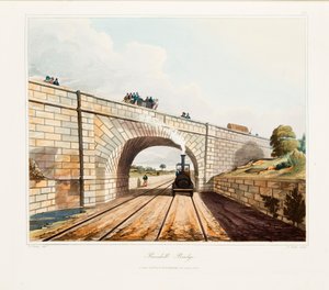 Rainhill-Brücke, Chat Moss, bei Liverpool (1831)