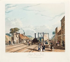Wasseraufnahme in Parkside, Liverpool und Manchester Railway, 1833 von Thomas Talbot Bury