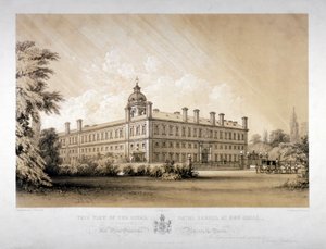 Die Royal Naval School in New Cross, Lewisham, London, ca. 1870 von Thomas Talbot Bury