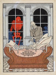 Der sterbende Reichstag; Simplicissimus XV/49, 1911 von Thomas Theodor Heine