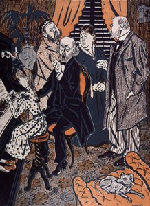 Familienkonzert am Klavier in: Simplicissimus, Deutschland von Thomas Theodor Heine