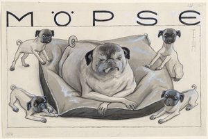 Möpse von Thomas Theodor Heine