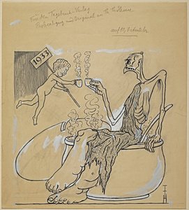 Prosit Neujahr 1933 von Thomas Theodor Heine