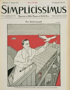 Der friedliche Papst, Titelseite einer deutschen Zeitschrift, 