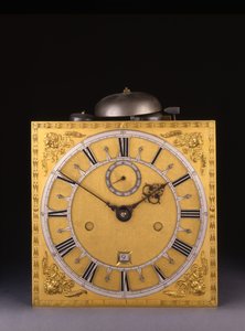 Detail einer Charles II römischen Schlaguhr, 1675 von Thomas Tompion