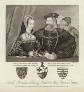 Charles Brandon, Herzog von Suffolk und Maria, Königin von Frankreich von Thomas Trotter