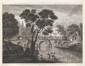 Entwurf einer ruinösen Brücke für den Garten in Sion von Thomas Vivares