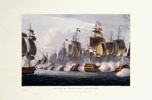 Die Schlacht von Trafalgar, 21. Oktober 1805, 1816 von Thomas Whitcombe