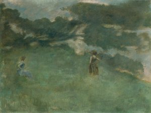 Die Einsiedlerdrossel von Thomas Wilmer Dewing