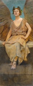 Geflügelte allegorische Figur von Thomas Wilmer Dewing