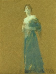 Frau in Blau