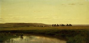 Ein Planwagenzug auf den Ebenen, Platte River