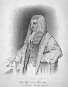 Sir Robert Gifford, Generalstaatsanwalt Seiner Majestät, um 1820 von Thomas Wright