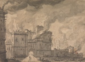 Newgate-Gefängnis, das Feuer von London