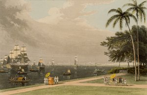 Ansicht von Kalkutta vom Garden Reach, 1810