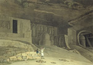 Teil der Kanaree-Höhlen, Salsette, Tafel 62 aus 