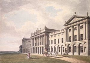 Ansicht von Heveningham Hall in Suffolk, der Sitz von Sir Gerrard Vanneck, 18. Jahrhundert von Thomas van der Wilt
