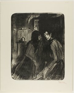 Streitende Prostituierte von Théophile Alexandre Pierre Steinlen